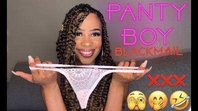 Pantyboy Blackmail 4 Ebony Findom