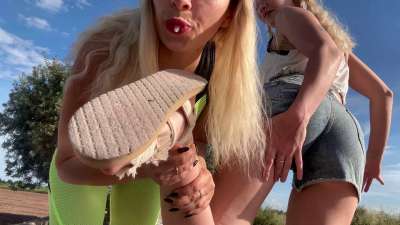 Mean Girls POV Tramples Your Face- Their Shoe Soles, Socks, And Bare Feet With Spit All This For You