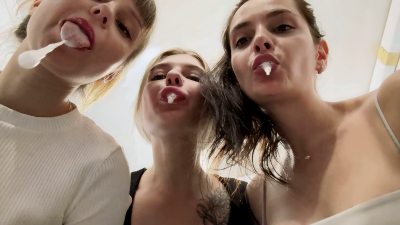 Teeth Brushing Spitting POV Triple Female Domination (Mp4 HD 1080P) (7,99)