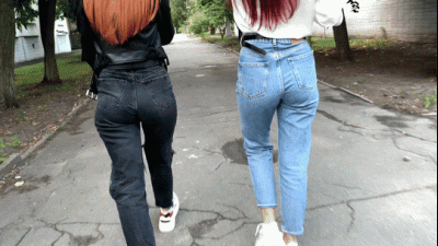 Outdoor POV Femdom Over A Random Stranger (You) And Jeans Fetish