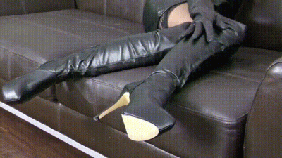 Leather Overknees Extreme