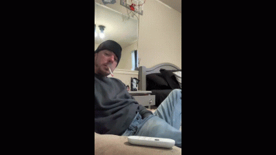 Drinking An Smoking While Stroking