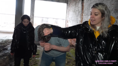 Jane And Rada Live Punching Bag For Humiliation!