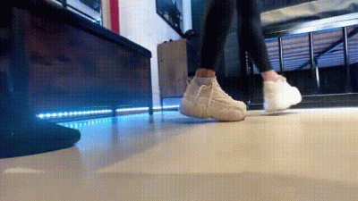 POV Bare Feet, Socks And Trainers Worship/ Black Widow And Evil Woman