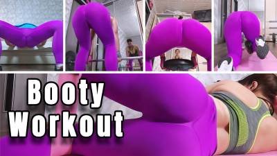 Intense Booty Workout In Tight Leggings | Big Ass Squats & Jiggle