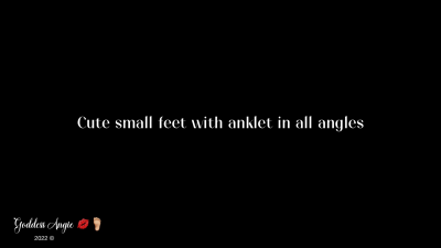 Cute Small Feet With Anklet In All Angles