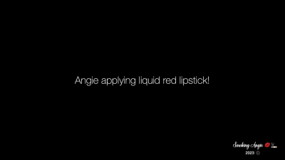 Angie Appplying Dior Liquid Red Lipstick!- A Custom Clip