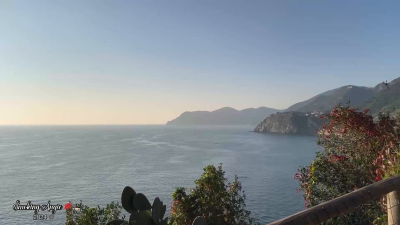 Angie Smoking In The Cinque Terre Golden Hour!