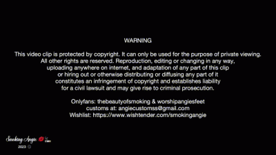 Multiple Pumps, Nose Exhales, Dangling. Smoke Rings, Snaps And Smoke In Your Face! Long White Cigarette And Sexy Lingerie Close Up!