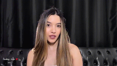 Bare Shoulders, French Inhales And Nose Exhales Side View Close Up!