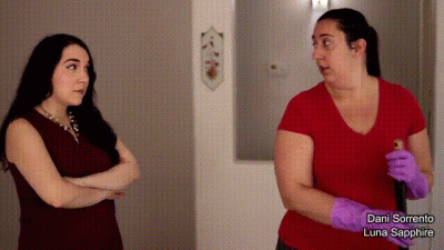 Luna Aggressively Humps The Big Ass Maid