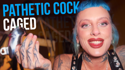 Pathetic Cock Caged Full HD