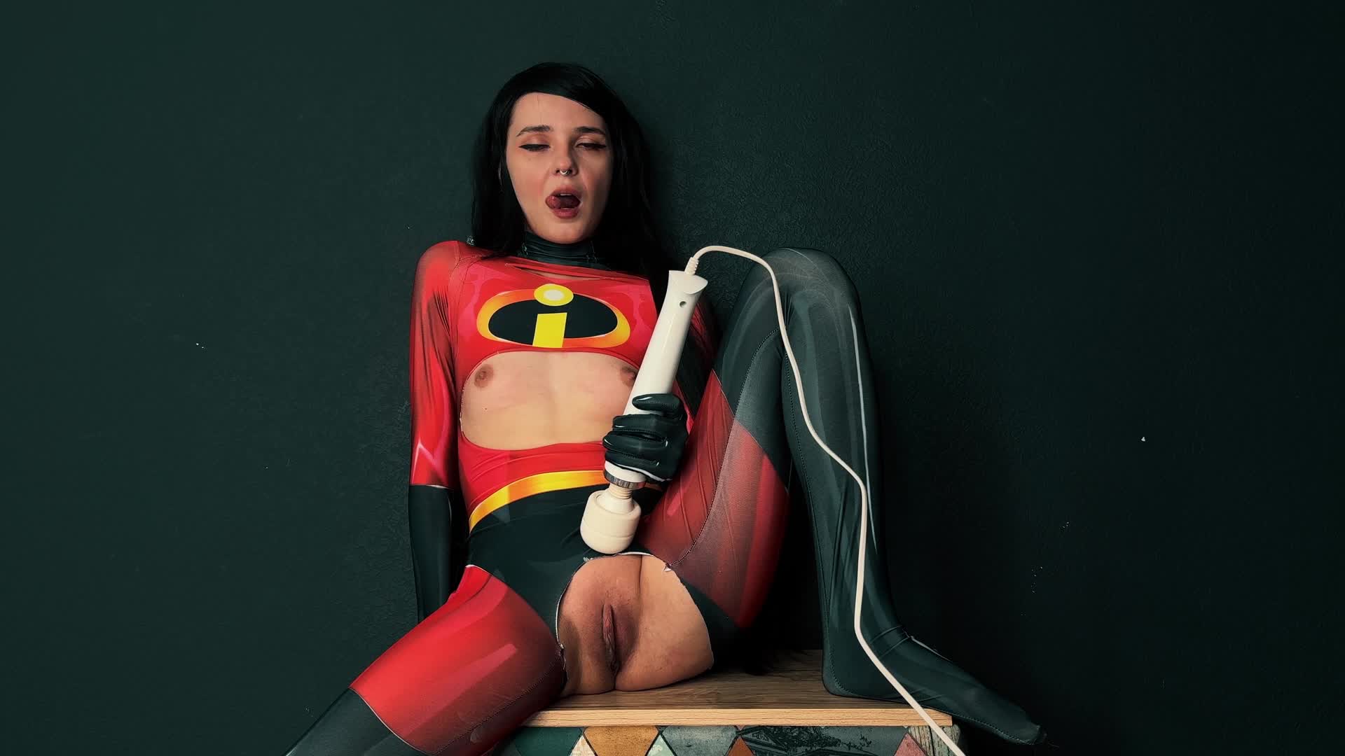 Violet Parr Cosplay- The Incredibles- Lots Squirt Orgasms