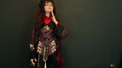 Hu Tao Hot Strip Dance Genshin Impact Cosplay