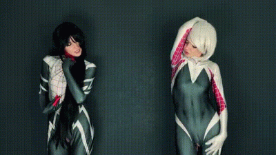 Spider-Verse Gwen Stacy And Cindy Moon Full Cosplay
