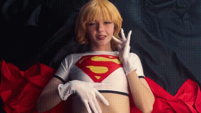 Pin-Up Supergirl Cosplay Beautiful Agony