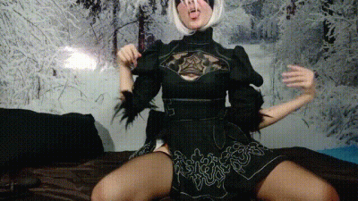 Nier Automata 2B Dildo Masturbation