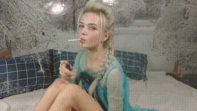 Frozen Cosplay: Smoke Fetish