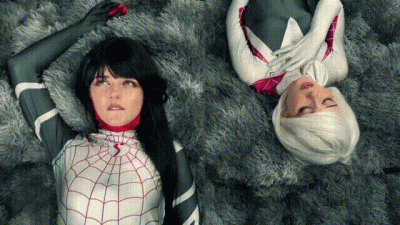 Spider-Verse Gwen Stacy And Cindy Moon Beautiful Agony