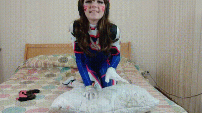 D.Va Cosplay Fucking My Pillow