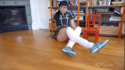 Manipulative Asian Schoolgirl (Fantasy 18+), White Socks, Leg Warmers, Upskirts