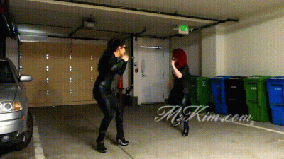 Neck Snapping Spy Mz. Kim And Andrea Rosu