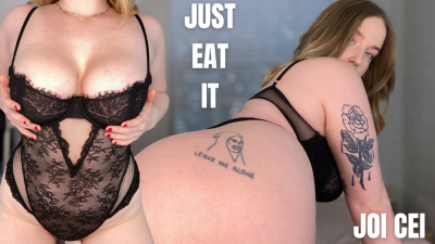 Just Eat It CEI JOI- Femdom Cum Eating Instructions By Sadistichoneyb/Miss Honey With Jerk Off Instructions, Body Worship, Masturbation Encouragement & Cum Countdown