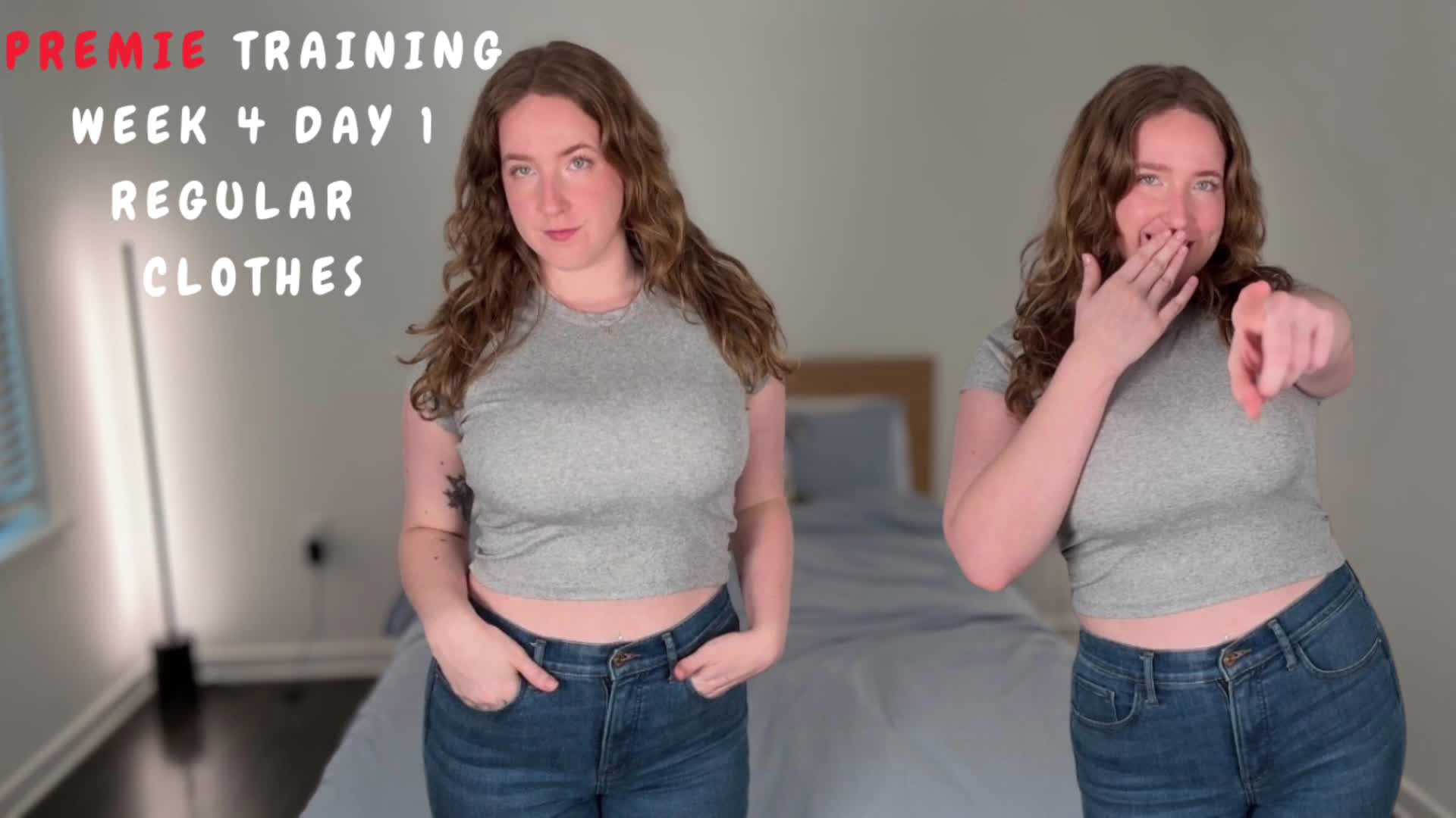 Premie Training Week 4 Day 1: Regular Clothes- Interactive JOI Training By Sadistichoneyb/Miss Honey With Prejac, Big Tits, Cock Tease & Clothing Fetish