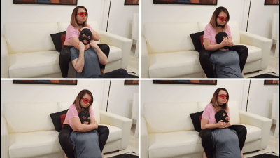 105) Neck Squeezing And Handsmother In Living Room - Part1