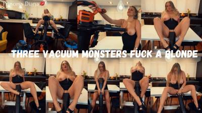 Three Vacuum Fuck A Blonde