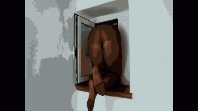 Stuck In The Window Only In Pantyhose