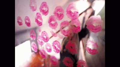 There Are No Barriers To My Lipstick Kisses