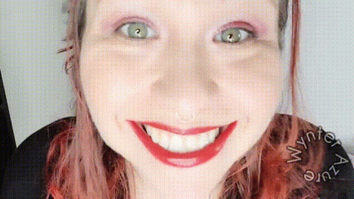 Step-Auntie Wynter Aggressively Covers You In Red Lipstick Kisses!