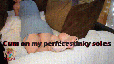 Cum On My Perfect Stinky Soles (With Slow Motion Replay)