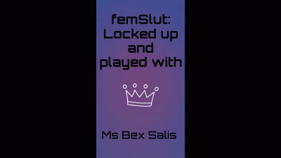 Femslut Locked Up And Played With