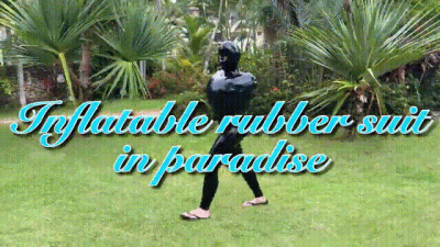 Inflatable Rubber Suit In Paradise