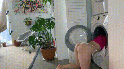 Aria Banks Stuck In Washer And I Fuck Her Out