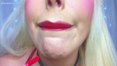 Bimbo Lipstick Fetish Blowjob