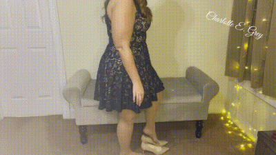 Nude Pantyhose And High Heel Tease