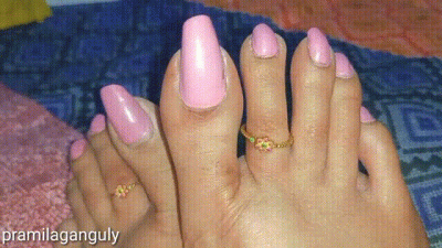 Pastel Pink Toenails And Feet Show