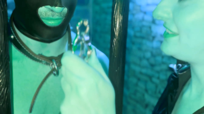 Heavy Nipple Clamps Torment Between The Medieval Prison Bars