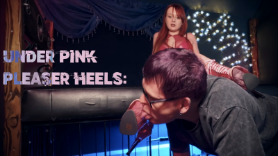 Under Pink Pleaser Heels- Princess Diss' Human Footstool