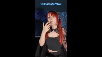 Human Ashtray Is Told All The Ways Princess Diss And Her Slaves Will Degrade & Humiliate Him