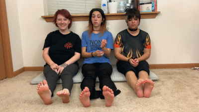 Foot Posing By Alice, Dylan, And Rhea 4K
