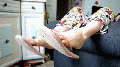 Lola Dangles Her Flip-Flops