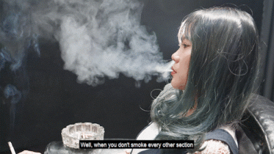 2021 New Sexy Heavy Smoker Gangq `S Smoking Interview 4K
