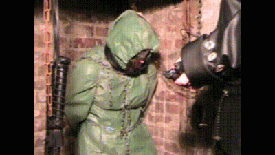 Leather Lady Is A Sadist.Leather Sadist Woman Teaches A Slave