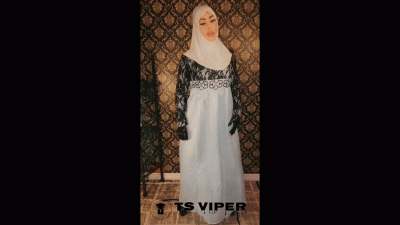 TS Viper Hijab Rubber Lover Latex Opera Gloves Smoking 120 Mm Rubber Latex Butt Stockings Cumshot