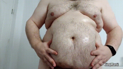 Oiled Bloated Belly