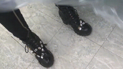 Sexy Boots Stomping Plastic Wrap